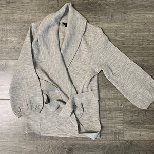 BCBG max Azria grey cardigan sweater